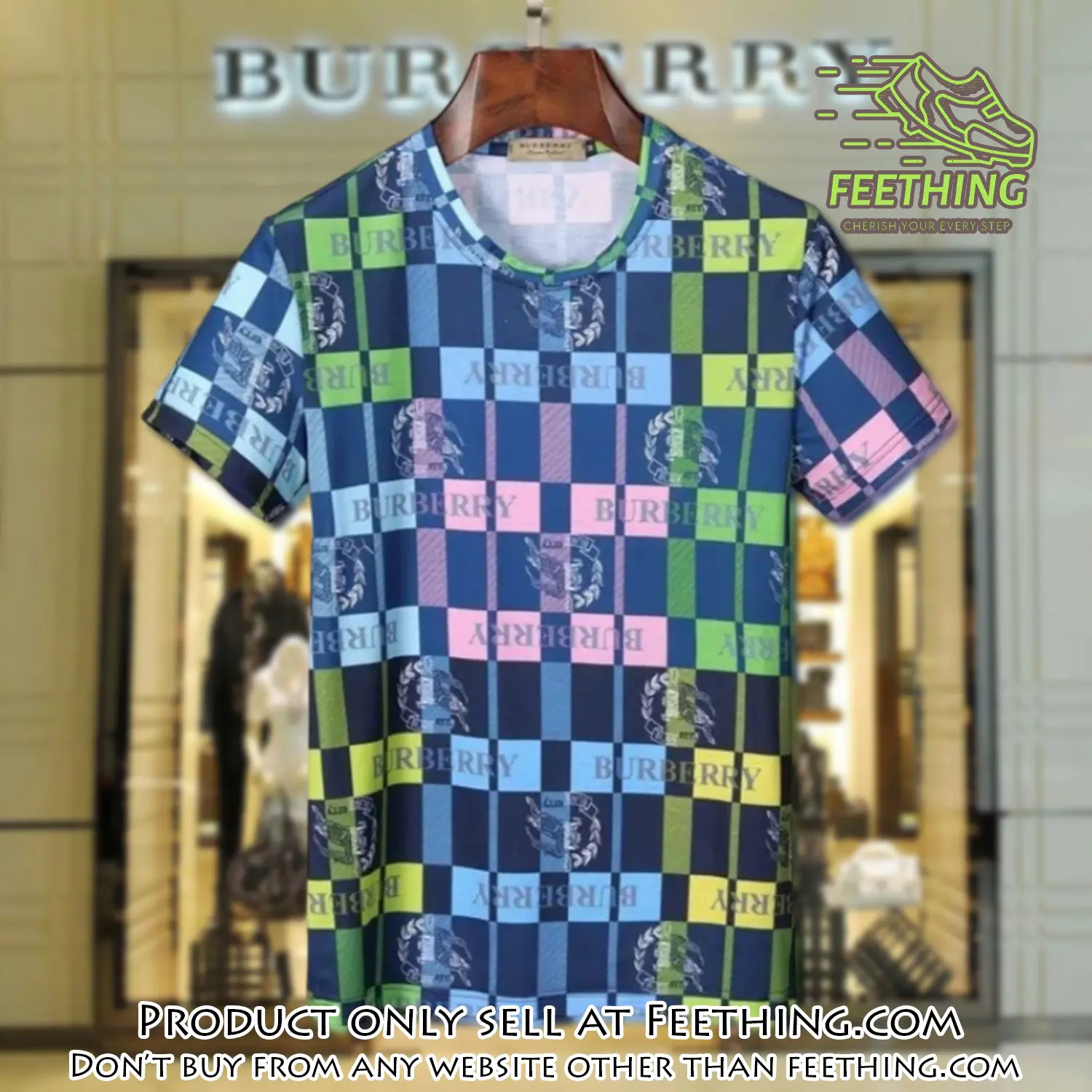 Burberry multicolor black luxury brand unisex tshirt outfit for men women ft4727342